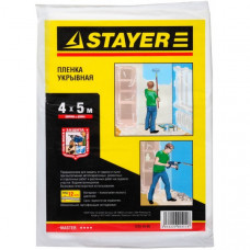 Пленка STAYER "MASTER" защитная укрывочная, HDPE, 12 мкм, 4 х 5 м 1225-15-05