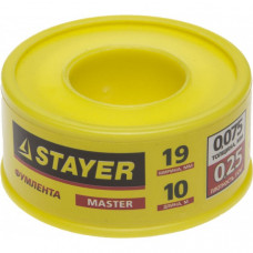 Фумлента STAYER "MASTER", плотность 0,25 г/см3, 0,075ммх19ммх10м 12360-19-025