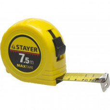 Рулетка STAYER "МASTER" "MaxTape", пластиковый корпус, 7м/25мм 34014-07-25