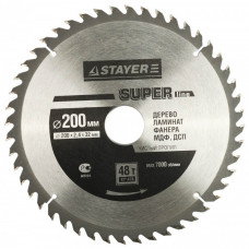 Диск пильный STAYER MASTER "SUPER-Line" по дереву, 200х32мм, 48Т 3682-200-32-48